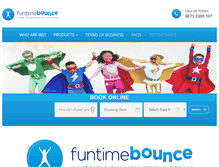 Tablet Screenshot of funtimebounce.co.uk